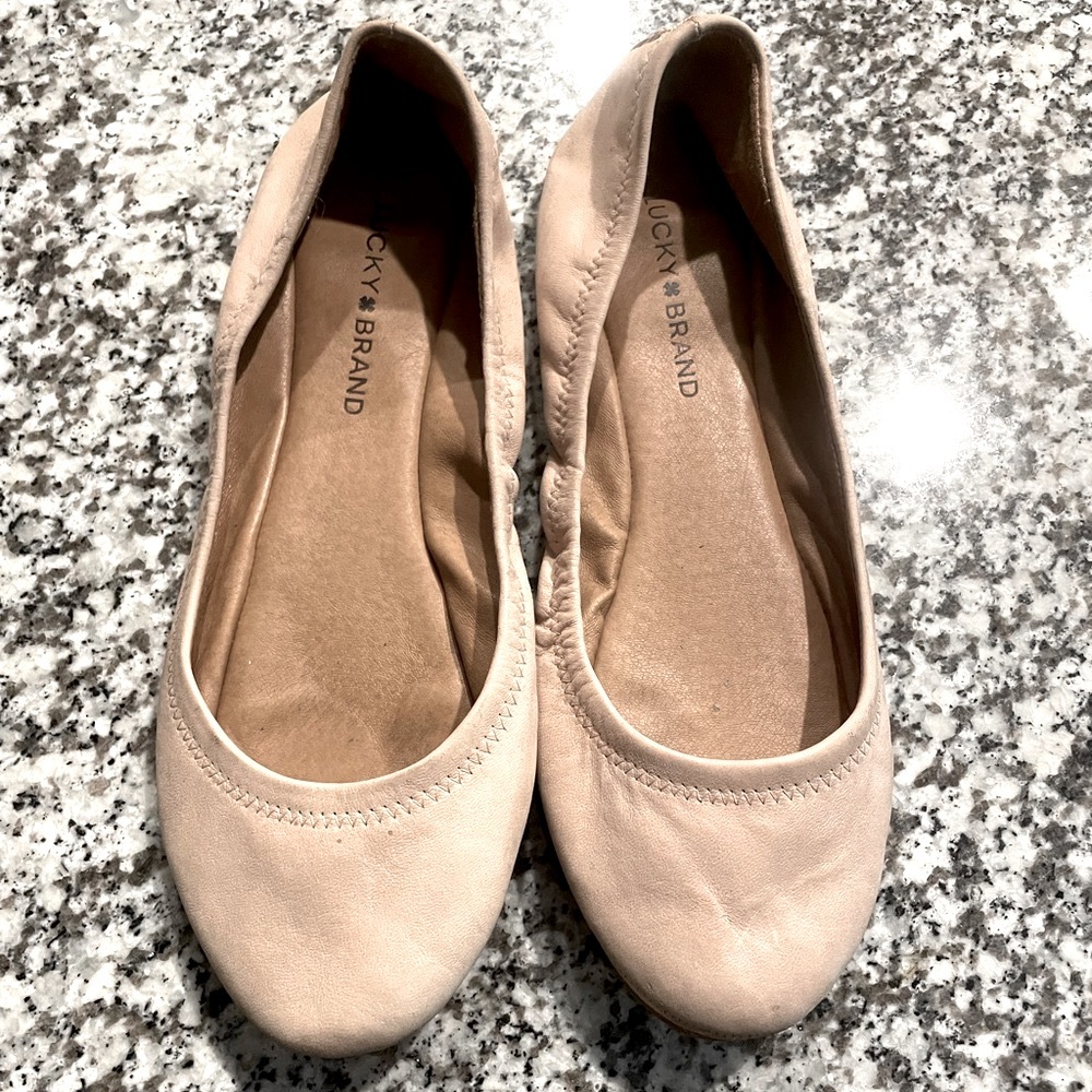 Lucky Brand Emmie Leather Ballet Flats